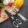 2 Pack Sharp Kitchen Scissors Set with Magnetic Holder, Heavy