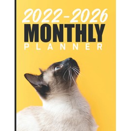 2022-2026 Monthly Planner: 5 Year Calendar Notebook - Appointment Schedule Organizer 2022-2026 - Year Goal, Birthday & Password Log - 60 Month Agenda ... To-Do Lists & Notes ( Beautiful Cats Cover )