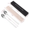 Vinsani 2 Pieces Ice Cream Engraved Spoons His & Hers