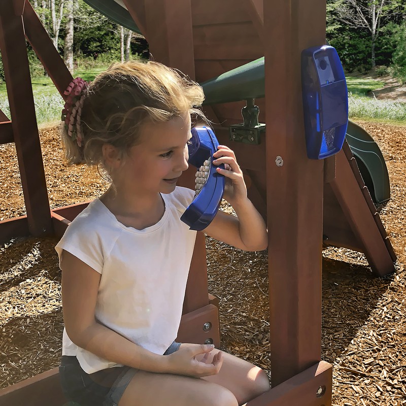 Gorilla Playsets 07-0014-B Children's Blue Telephone Swing Set Accessory with