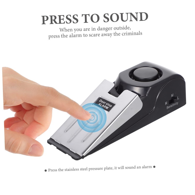 OHPHCALL Intelligent Door Stopper Security Alarm Portable Anti-Theft Door Wedge