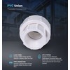 Midline Valve PVC Union Coupling Pipe Fitting 3/4'' FIP White