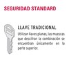 Hermex CM-25L, Cerradura para mueble con cilindro de 36mm, acción