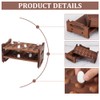 BENECREAT 48 Slot 2 Tier Stackable Wooden Quail Egg Holder