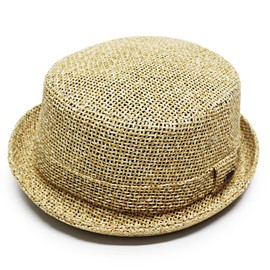 Ruben PAPER PORKPIE HAT Straw Hat, Straw Hat, Pork Pie, Straw Hat, Paper Hat, Mixed Color, One Size Available, Camel, beige