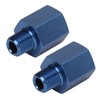 1Pair Pipe Fitting Adapter Blue Perfect Sealing Rustproof 1/8 NPT