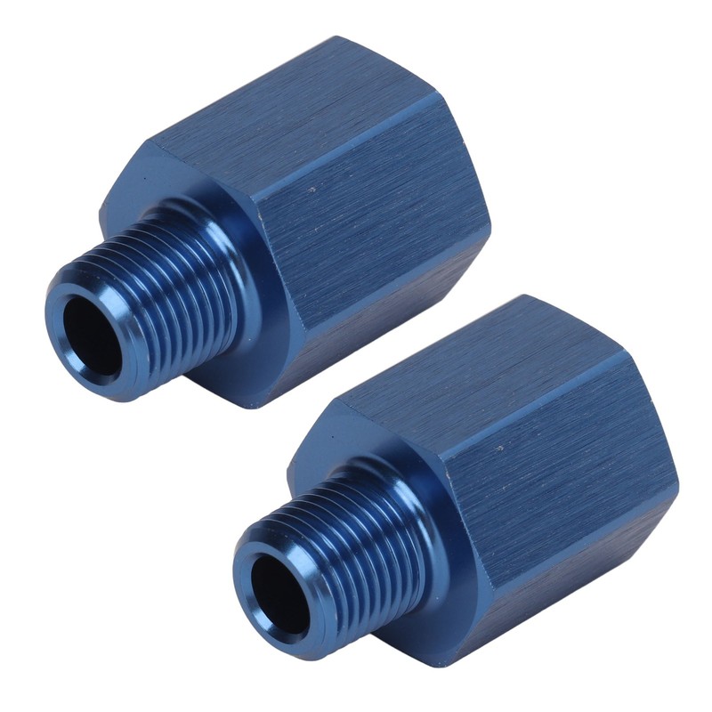 1Pair Pipe Fitting Adapter Blue Perfect Sealing Rustproof 1/8 NPT