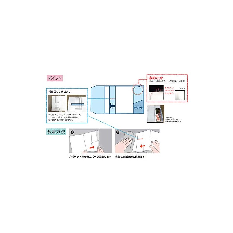 Concise 543411 Stamp Book Cover, Medium Size, Transparent