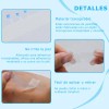12 Cintas Extension Pestañas Micropore Transpirable Blanco
