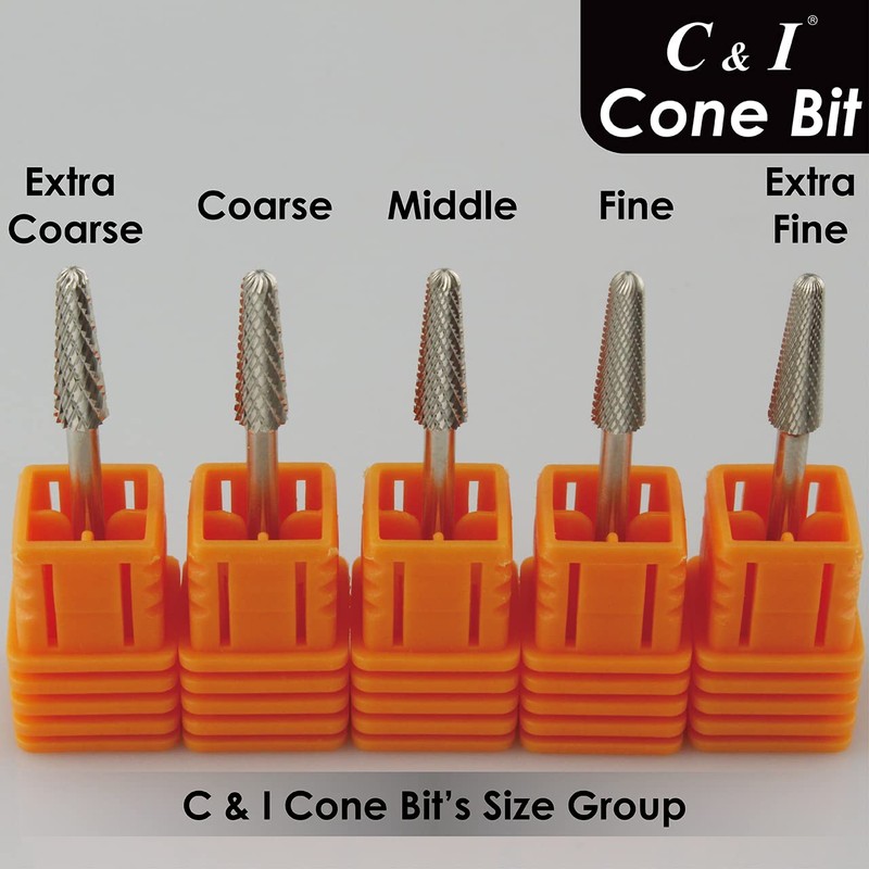 C & I Nail Drill Cone Bit, Professional Nail Drill