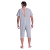 FERRUCCI Sanitary Comfort Short Sleeve Short Pants 1 Zip Back