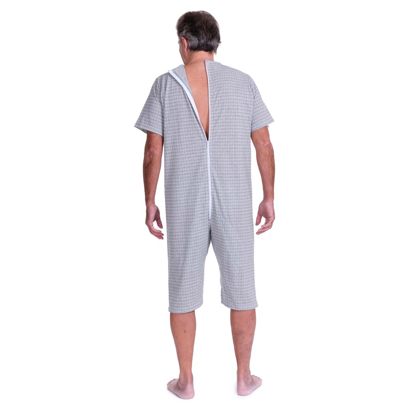 FERRUCCI Sanitary Comfort Short Sleeve Short Pants 1 Zip Back