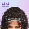 ManeMajesty 14 Inch Deep Curly Wigs Human Hair 13x2 Lace