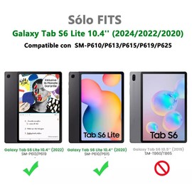 MORNWELL 2Pzas Protector de Pantalla para Galaxy Tab S6 Lite(10.4 Pulgadas,2024/2022/2020 Modelo) con Marco de Instalación Fácil,9H Mica Cristal Vidrio Templado,HD Transparente