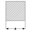 thyssenkrupp Square Profile Aluminium 18 x 18 mm in 1000