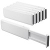 5 Pack Drawer Dividers, 4 Inch High Adjustable Dresser Drawer