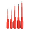 DEKTON DT65502 Insulated Screwdriver Set, Black/Red, Set of 5 Piece