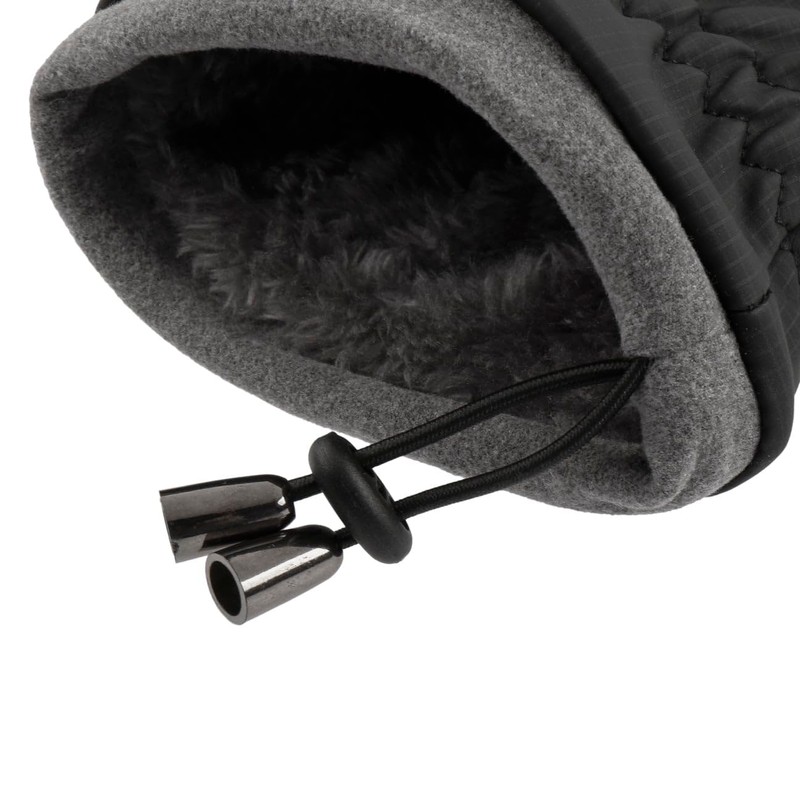 Lipodo Unisex Fleece Lined Touchscreen Gloves Autumn Winter, black