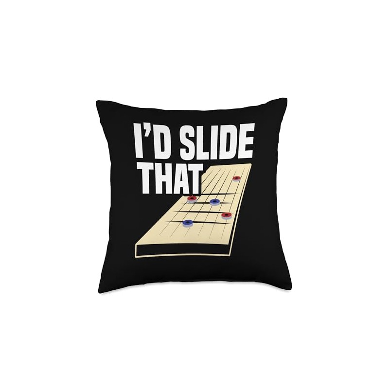 Shuffleboard Table 12ft Powder Wax Shufflebaord Player Throw Pillow