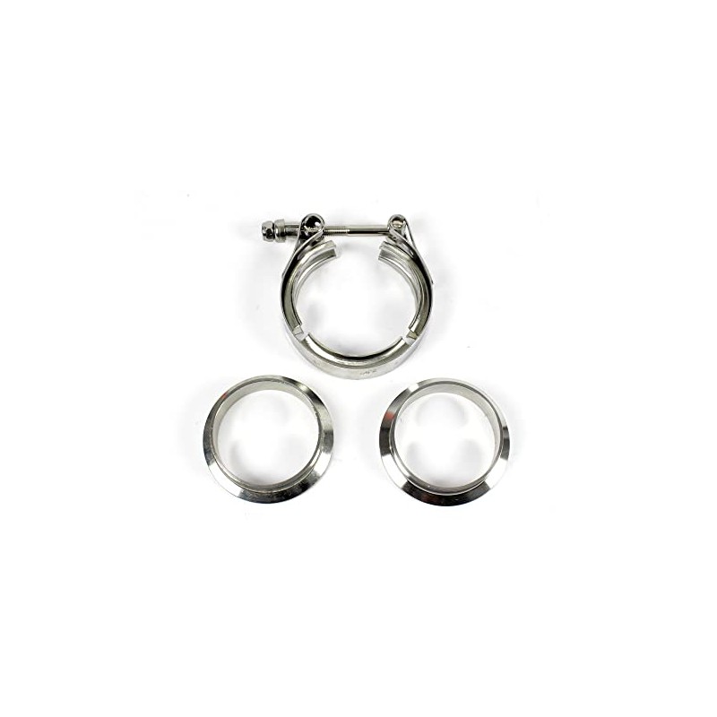 V-Band Clamp Set with Flange 63.5 mm 2.5 Inch Turbo