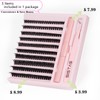 DIY Lash Extension Kit，200pcs Lash Clusters Individual Lashes Eyelash Extension
