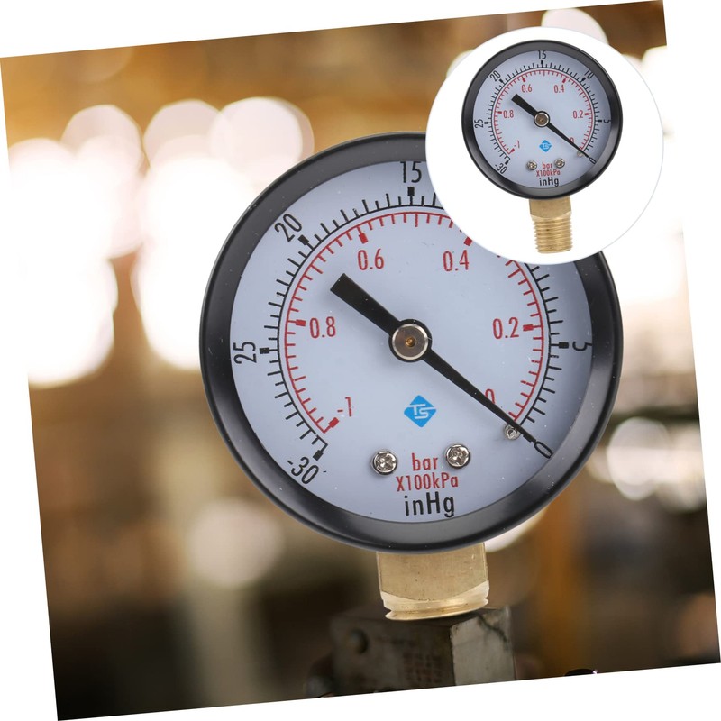TEHAUX Pcs Inhg Vacuum Pressure Gauge Compressor Tool Mini Portable