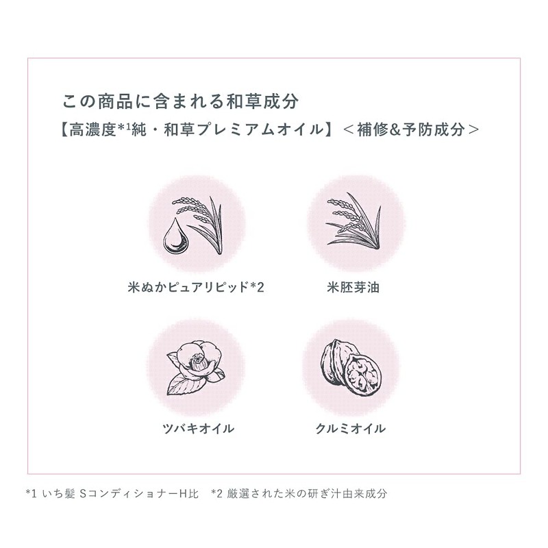 いち髪 和草ダメージリペアオイルセラム 60ml