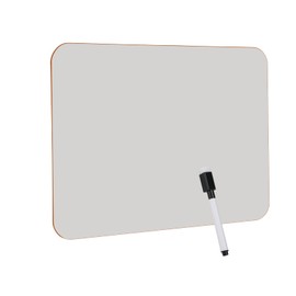 Hisredsun Small Dry Erase White Board, 21 x 29.7 cm, Double-Sided Mini Whiteboard with 1 Pen and 1 Eraser, Durable Portable Whiteboards for Classroom, Home and Office, Pack of 1