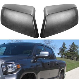 APESER Compatible with Toyota Tundra Sequoia Mirror Cover Replacement 2007-2021,2nd Gen Tundra Side Mirror Caps for Left Driver & Right Passenger Side,Replace 879150C050, 879450C030,Dark Gray,1 Pair