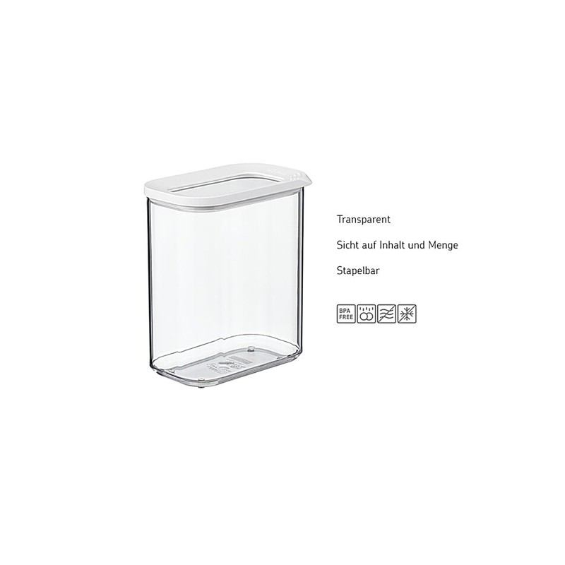 Mepal Set of 4 Food Storage Containers with Lids Rectangular