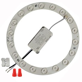 Zhairdalstar 18W LED Flush Mount Ceiling Fan Ring Light Kit Replacement,Retrofit LED Light Engine Panel,4500K Natural Light