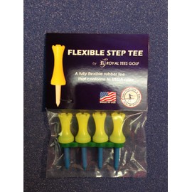 Royaltees R4 1" Pack, Flexible Golf Tees (Yellow)