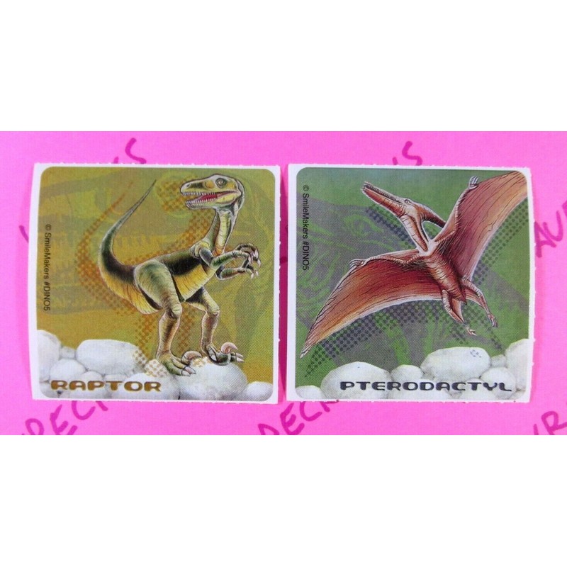Smile Makers Dinosaurs Lot Of 5 Stickers