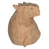Brave Wings Hand Carved Wooden Dragon ~ Plain Dragon Egg