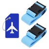 ZOUIQSS Pack of 2 Adjustable Suitcase Strap, Suitcase Strap, Durable