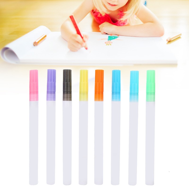 8 Pcs Outline Pen Writing Drawing 1~2mm Double Line Coloured