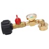 Propane Refill Adapter with Pressure Gauge and On Off Control