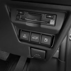 TADOKAPATU Toyota New Prius 60 Series Headlight Switch Cover Console Switch Garnish Interior Panel Interior Custom Parts ABS Plastic 2PCS PRIUS ZVW60 ZVW65 MXWH60 MXWH65 [Piano Black] PR-DGB