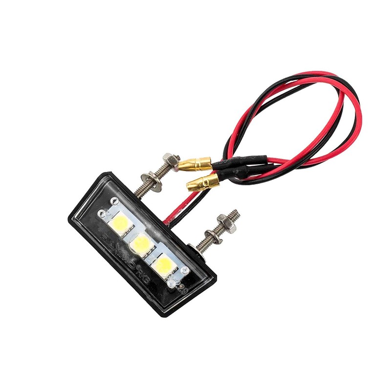 RAXIMO LED Mini Number Plate Light Motorcycle Scooter ATV Quad