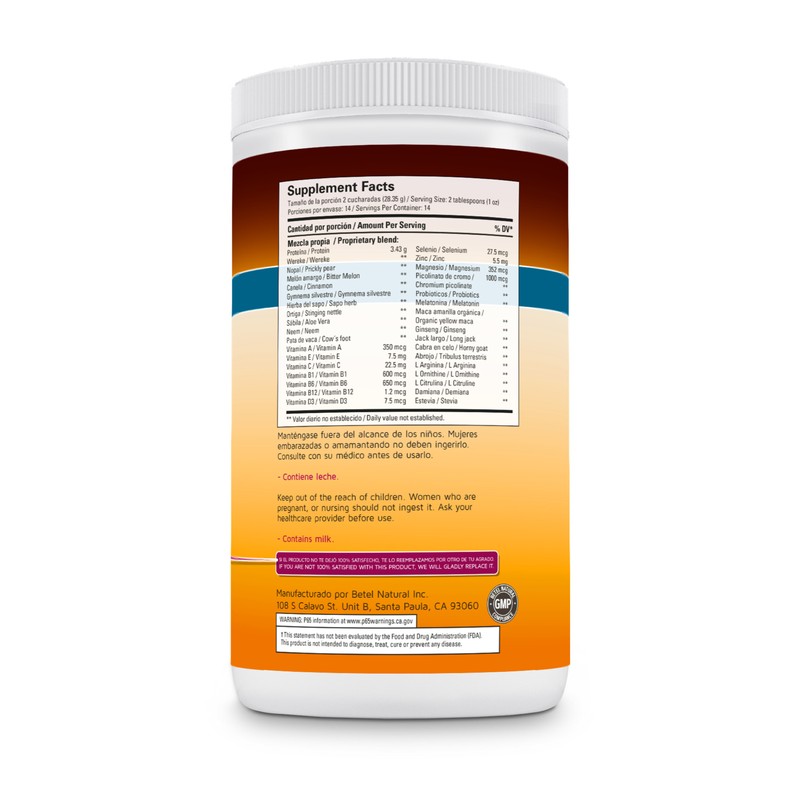 Diabetel Balanced Days Healthy Shake by Betel Natural - Soporte