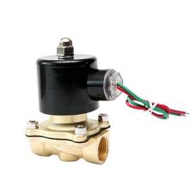 TAPIVA Normally Closed Brass Solenoid Valve Direct Acting for Water Gas(1/8",G_110VAC)