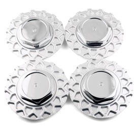 RhinoTuning Pack of 2 Wheel Trims Outer Diameter 156 mm Wheel Hub Cap Inner Diameter 50 mm Car Hub Cap 6.1 Inch Hub Caps for 0924038#0923113#0924030 (Silver)