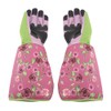 Long Rose Pruning Gardening Gloves Puncture Resistant Work Yard Glove(Pink)