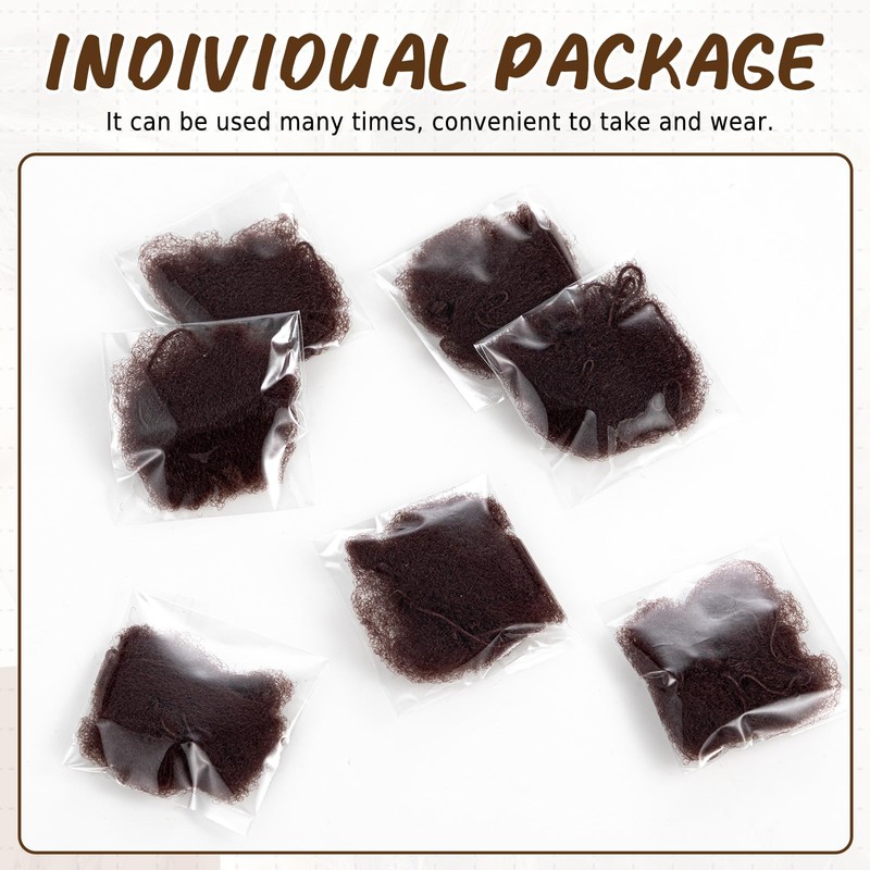 Blulu 65pcs Bun Hair Nets Invisible Elastic Edge Mesh and
