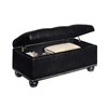 Convenience Concepts Designs4Comfort 7th Avenue Storage Ottoman, Black