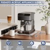 PUDASTO Appliance Sliders with Rubber Wheels, 14" x 13" Acrylic