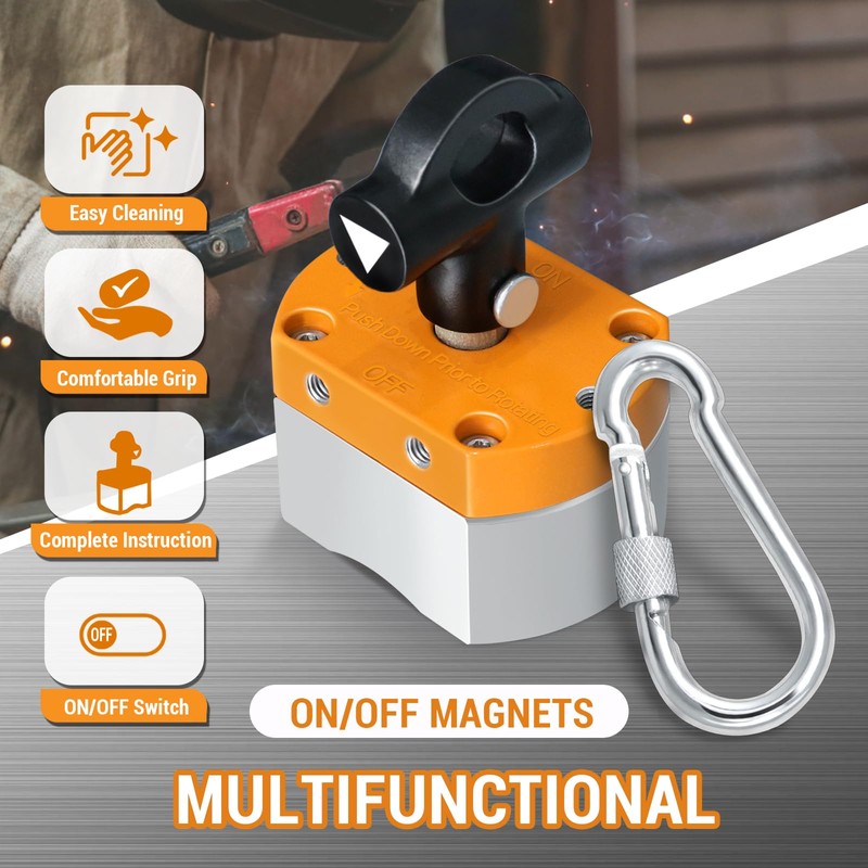 DTLHCNCT 180LB ON/Off Switch Magnet - Multipurpose Magnetic Welding Holder