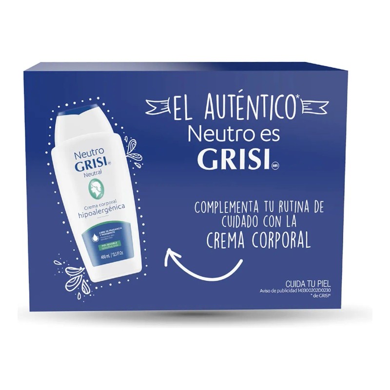 Jabón Barra Grisi Neutro Paquete Jabones 150g