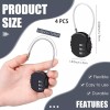 SANBREVE 4 Piezas Candados De Combinación Mini Casillero Por Mochila