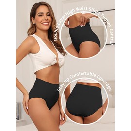 Y25D High Waisted Underwear for Women Tummy Control Panties Seamless Breathable Full Coverage Women's Briefs Multipack